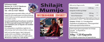 3 x Shilajit Mumijo von Robert Franz 120 Kapseln