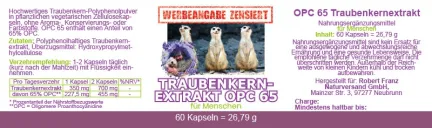 2 x OPC 65 von Robert Franz 60 Kapseln