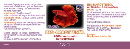 Karottenöl BIO von Robert Franz 100ml vegan