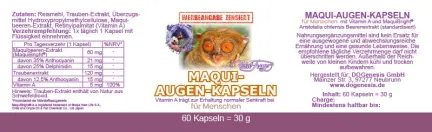 Maqui-Augen-Kapseln für Menschen von Robert Franz 60 Kapseln