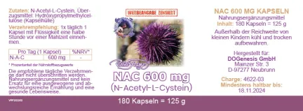NAC Kapseln von Robert Franz vegan
