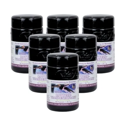 Rotweintraubenextrakt OPC 6 x 60 vegane Kapseln von Robert Franz