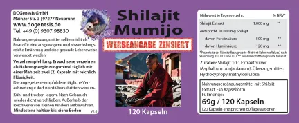 Shilajit Mumijo von Robert Franz 120 Kapseln