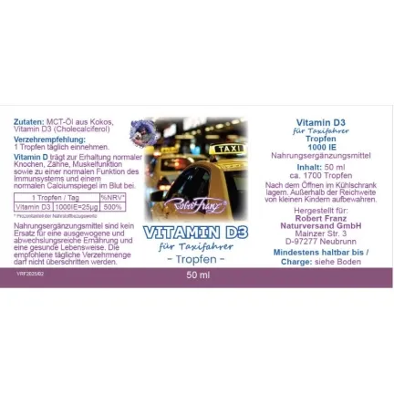 Vitamin D3 Tropfen für Taxifahrer von Robert Franz