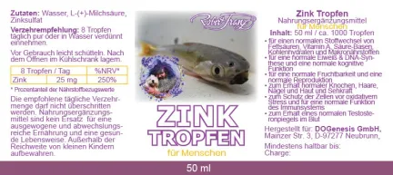 Zink Tropfen von Robert Franz 50ml