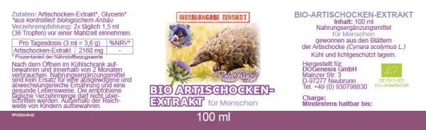 Artischocken-Extrakt BIO 100ml von Robert Franz