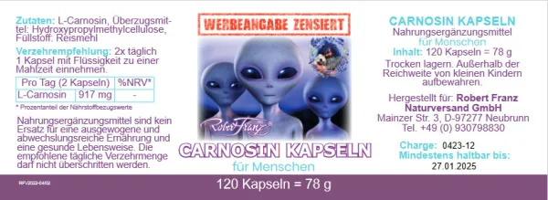 Carnosin Kapseln von Robert Franz