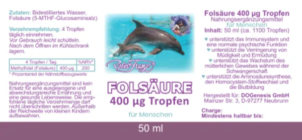 Folsäure Tropfen 50ml von Robert Franz