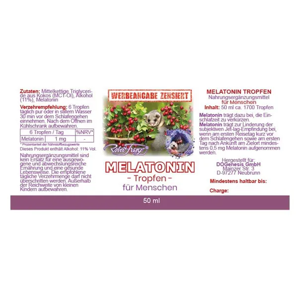 Melatonin Tropfen von Robert Franz 50ml