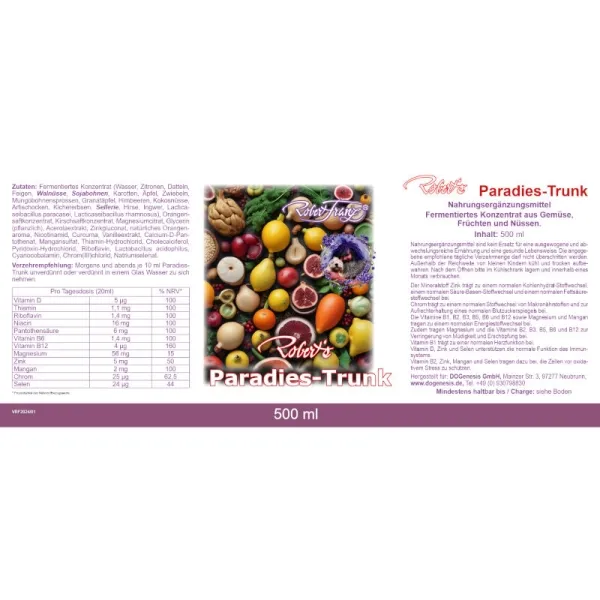 Paradies-Trunk 500ml von Robert Franz