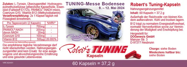 Tuning Kapseln von Robert Franz 60 Stück vegan