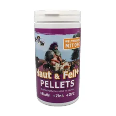 Haut und Fell Pellets mit Biotin, Zink und OPC von Robert Franz 900g nur für Hunde