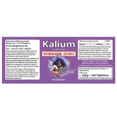 Kalium 180 Tabletten von Robert Franz