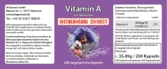 Vitamin A von Robert Franz 200 vegetarische Kapseln
